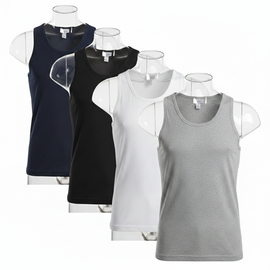 AlSmoudi Tex 100% Katoenen Heren Tanktop