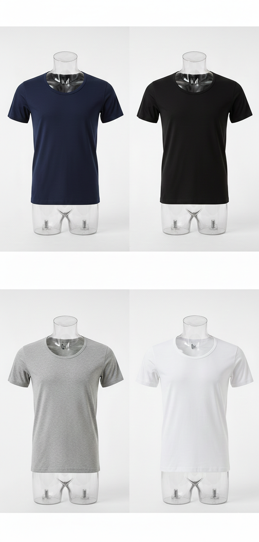 Al-Smoudi Tex 100% Cotton Men's Crew Neck T-shirt