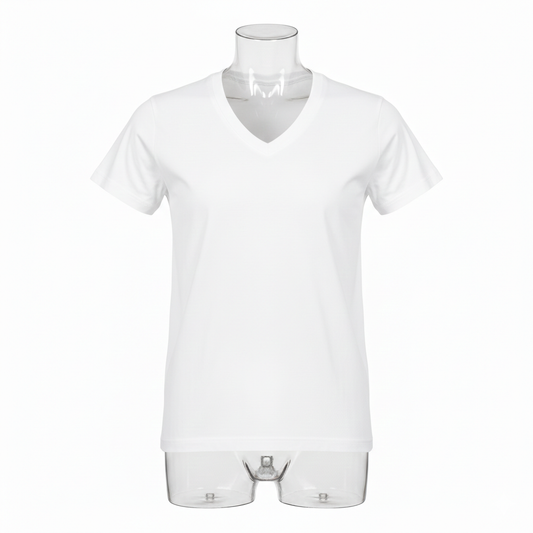 Al-Smoudi Tex 100% Cotton Men's V Neck T-shirt