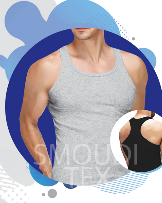 Al-Smoudi Tex 100% Cotton Men's Tank Vest