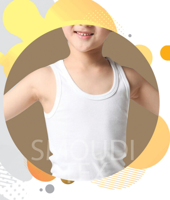 AlSmoudi Tex 100% Katoenen Jongens Tanktop