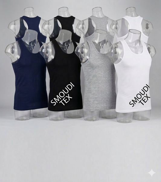 Al-Smoudi Tex 100% Cotton Men's Tank Vest
